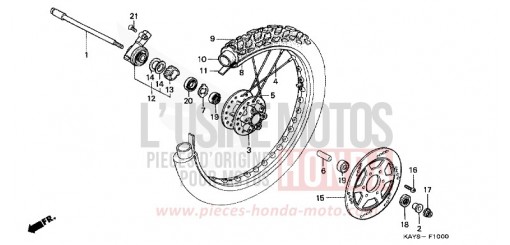 ROUE AVANT NX125S de 1995
